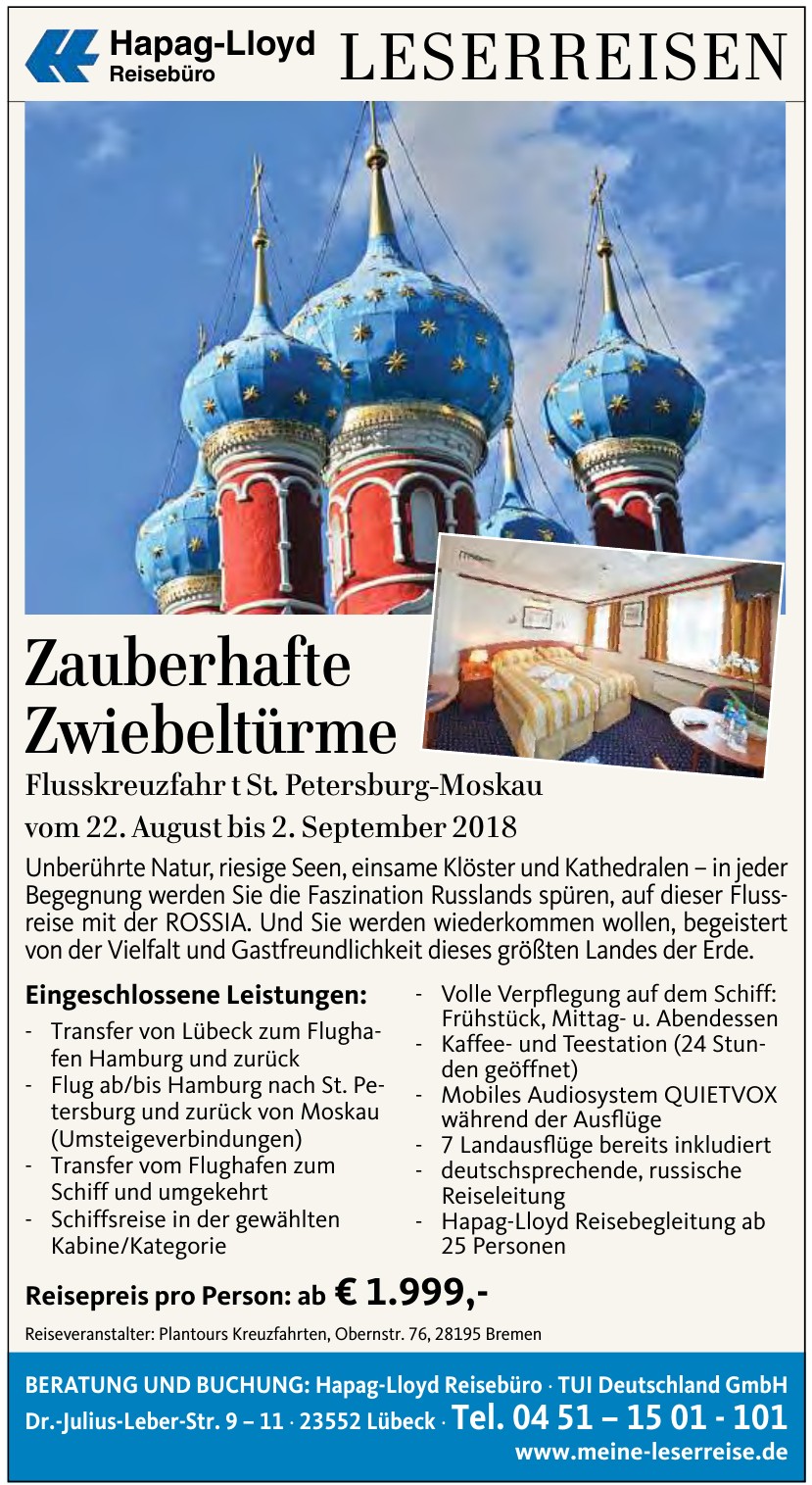 Hapag-Lloyd Reisebüro TUI Deutschland GmbH