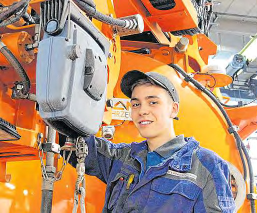 Für Hendrik Stempels (19) ist mit der Ausbildung zum Mechatroniker ein Wunsch in Erfüllung gegangen. Nutzfahrzeuge haben ihn schon immer fasziniert.