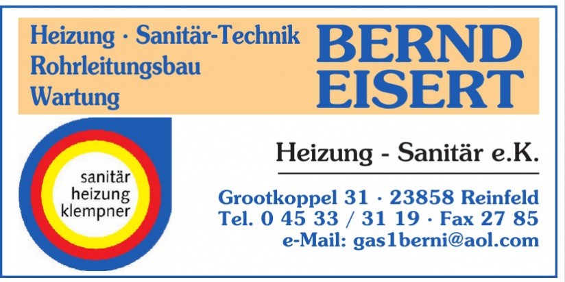 Bernd Eisert Heizung - Sanitär e.K.