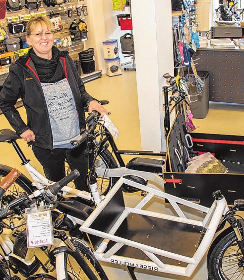 Lastenfahrräder liegen laut Heike Wiesehütter im Trend. Lastenfahrräder liegen laut Heike Wiesehütter im Trend.