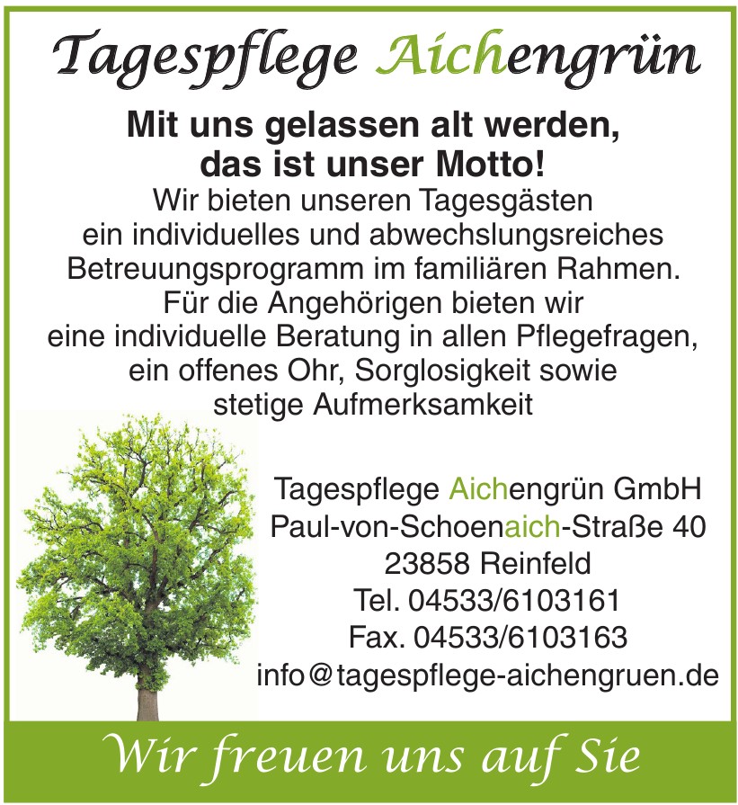 Tagespflege Aichengrün GmbH