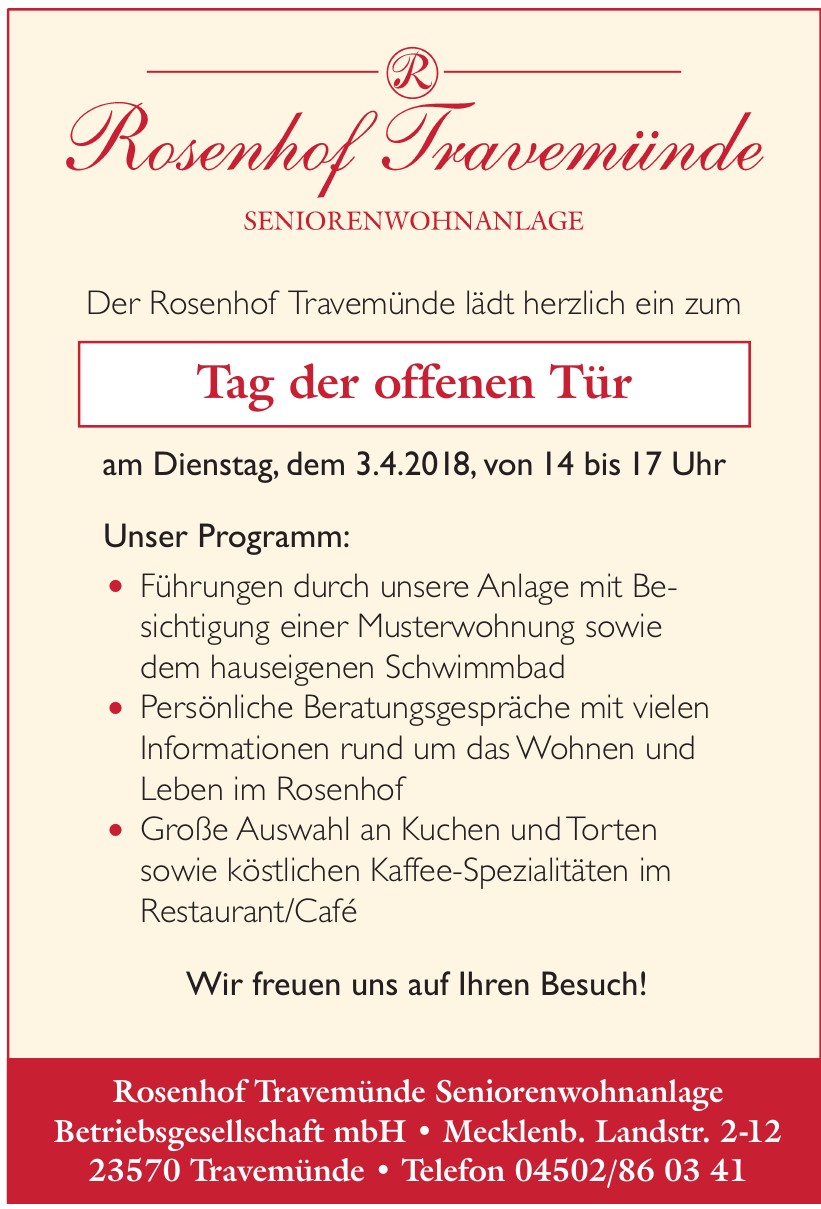 Rosenhof Ahrensburg Seniorenwohnanlage Betriebsgesellschaft mbH