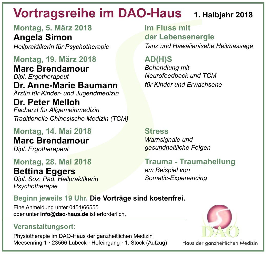 Physiotherapie im DAO-Haus der ganzheitlichen Medizin